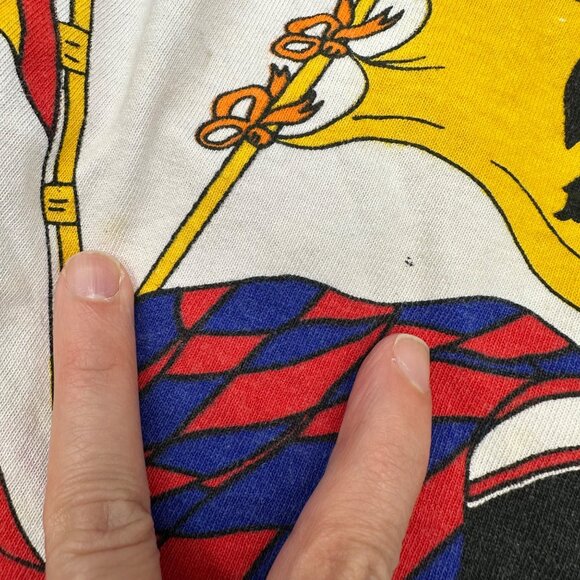 Vintage 90s Unisex Shorts Nautical Flag Elastic Waist USA Cotton Red Blue White - Picture 5 of 6